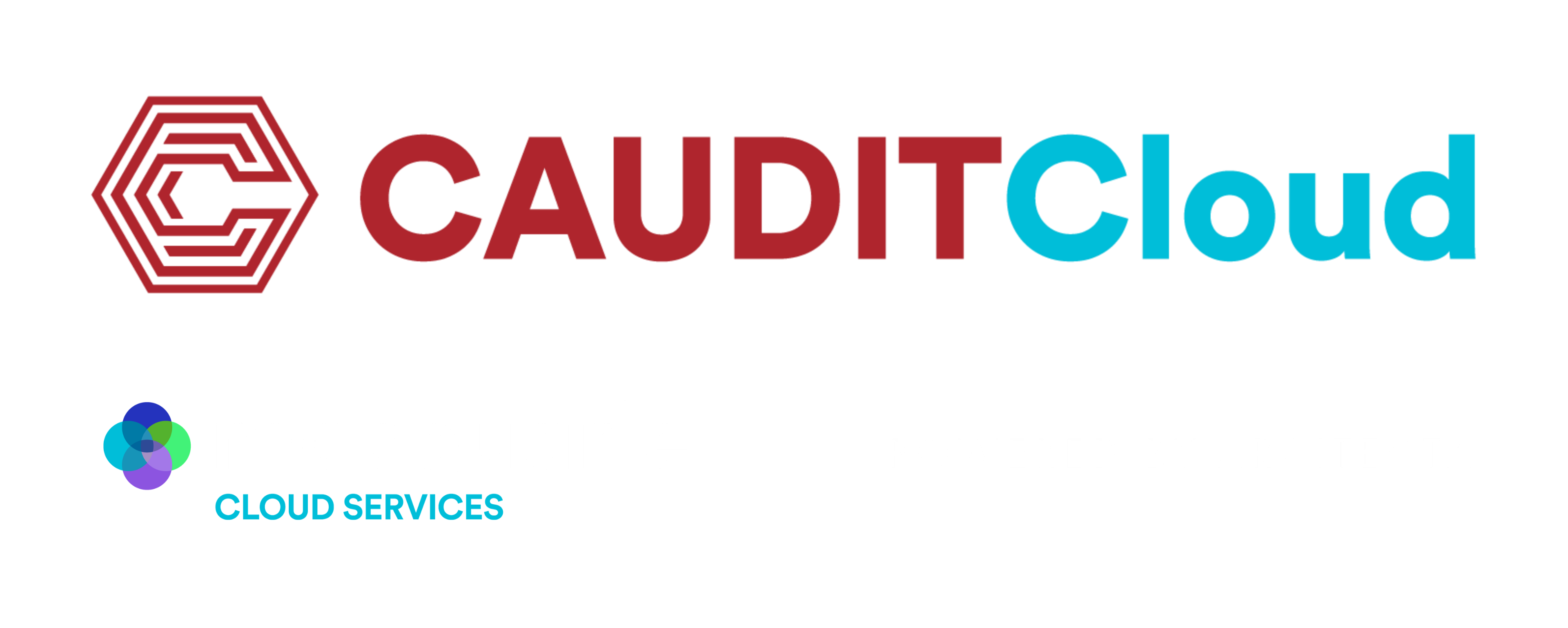 Logo - Caudit Cloud. Macquarie Cloud Services, powered by Arcitecta