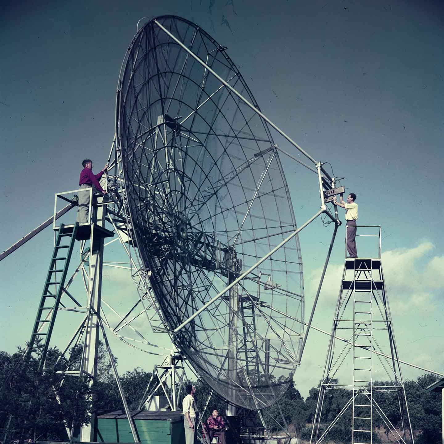 Radio telescope satellite dish at Potts Hill, CSIRO Division of Radiophysics